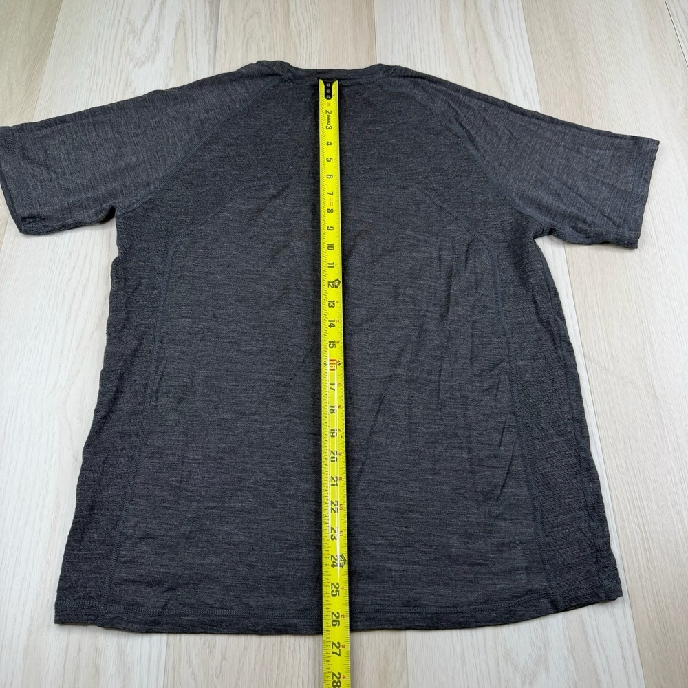 Woolly Men's 100% Merino Wool Short Sleeve Gray Tee T-Shirt Size L Large - Picture 11 of 11